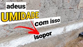 COMO RESOLVER UMIDADE NO RODAPÉ COM ISOPOR  INACREDITAVEL O QUE ESSE CARA FEZ IDEIA GENIAL [upl. by Cyd]