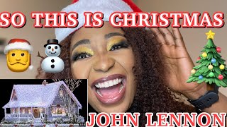 John Lennon  So This Is Christmas REACTION  FIRST TIME HEARING Amazing [upl. by Anitsud738]