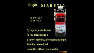 Best medicine of diabetes sugar ki super medicine Syzygium Jambolanum 1X Q [upl. by Aigil]