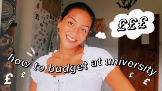 how to budget at university 101  money saving tips for students [upl. by Osner]