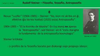 Rudolf Steiner – Filozofio Teozofio Antropozofio 8 [upl. by Enasus]