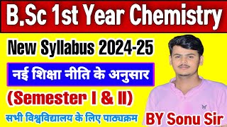 BSc 1st year Chemistry Syllabus 202425BSc 1st Semester chemistry new Syllabus 2024 spstudypoint [upl. by Malony]