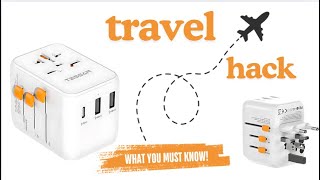 Essential Travel Tip Universal Plug Adapter Review  Perfect for Global Travelers [upl. by Seyler]