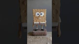 Spongebob made out of stone stonemasonry [upl. by Nilrev]