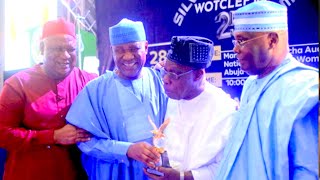 Former Pres Olusegun Obasanjo Storms Atikus Wife Event In Abuja Crack Up Audience With His Speech [upl. by Om]