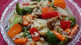 Chicken Chinese vegetable recipeচিকেন চাইনিজ সবজি।easy chinese sobji recipechinesevegetables [upl. by Ennaitsirhc]