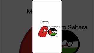 yelling country countryballs memes morroco westernsahara [upl. by Annawaj]