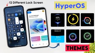 Xiaomi HyperOS Best Customisation Themes  Multiple Charging Animation amp Lock Screen Features More [upl. by Enavi983]