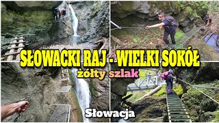 SŁOWACKI RAJ 🇸🇰 WIELKI SOKÓŁ żółty szlak pomysł na weekend Słowacja  Slovenský Raj [upl. by Edita]