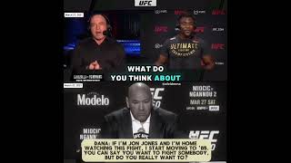 Dana White “Francis ngannou didn’t want to fight Jon Jones…That’s a fact ” Joe rogan reply [upl. by Ahsrats]