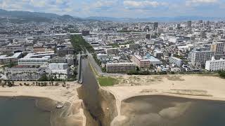 空中散歩196＊夙川 兵庫県西宮市大浜町×西波止町→甲陽園目神山町＊SHUKUGAWA Ohama×Nishihato→ Koyoenmegamiyama Nishinomiya Hyogo [upl. by Linskey]