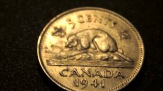 1941 Canada Nickel [upl. by Nrojb]