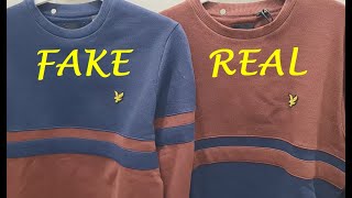 Lyle amp Scott real vs fake review How to spot fake Lyle amp Scott shirts and sweat shirts [upl. by Abigael]