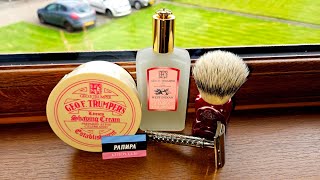 Geo F Trumpers Limes Shaving Cream amp Cologne Homelike Start Safety Razor Omega Evo Cardinal Brush [upl. by Apfelstadt]