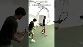 ATP전설코치 훈련법28자돌기  Alberto Castellani글로벌프로테니스코치협회회장GPTCA atp tennis 테니스 협회 테니스코치 shorts [upl. by Addia]