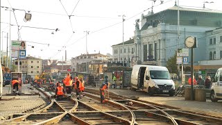 Rozkopaná zastávka Hlavní nádraží Brno 2021 [upl. by Letha]