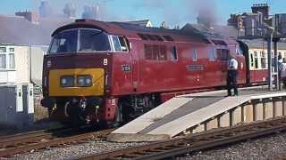 BR dieselhydraulic no D1015 Western Champion  Weymouth Leicester to Weymouth 07092013 [upl. by Idnym48]