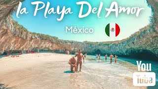 LA PLAYA DEL AMOR ❤️ 4K Conocimos la playa más impactante de México 🇲🇽 [upl. by Abagail]