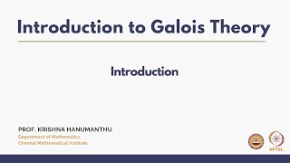 Introduction to Galois Theory [upl. by Sotos]