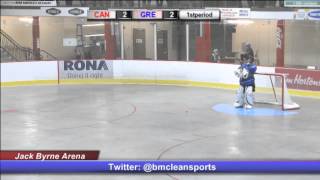 Canada vs Greece 2013 World Ball Hockey Championship June 3 2013 [upl. by Kcor]