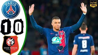 PSG vs Rennes 10  Semi Final Coupe De France  Highlights amp All Goal 2024 HD [upl. by Ordisi]