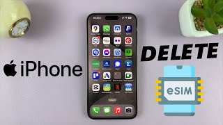 How To Remove eSIM On iPhone  Delete eSIM On iPhone [upl. by Yhotmit49]