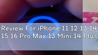 Review For iPhone 11 12 13 14 15 16 Pro Max 13 Mini 14 Plus Luminous Camera lens Protection Ring Fi [upl. by Ymij580]