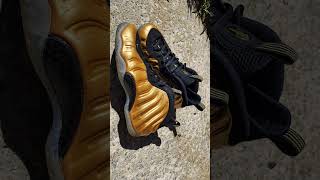 2015 Metallic Gold Foams Foamposite Foamposites Beats [upl. by Damalas188]