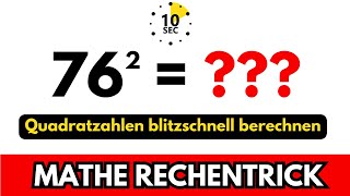 So kannst DU Quadratzahlen SUPERSCHNELL ausrechnen 🤯 Mathe Rechentrick zu Quadratzahlen [upl. by Carmelo]