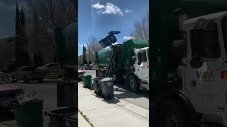 Waste Management garbage truck Action [upl. by Shena966]