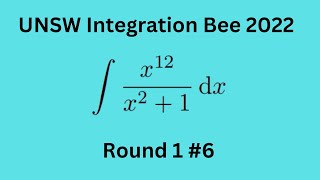 UNSW Integration Bee 2022  Round 1 6  Math Mondays 6 [upl. by Sila]