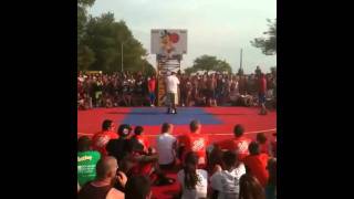 Ludington Gus Macker Dunk Contest Dunk over 66 guy [upl. by Htrahddis]