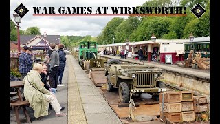 WAR GAMES  WIRKSWORTH A military transport on the EVR 15624 preserved diesel train [upl. by Zacharia]