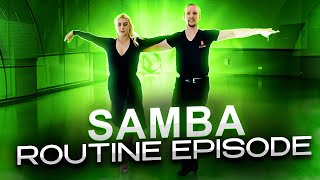 Samba Basic amp Samba Advanced Routine  Ballroom Mastery TV [upl. by Soalokcin]