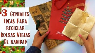 3 Ideas para Reciclar Bolsas de Navidad [upl. by Aronos]