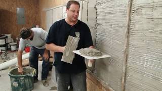 How To Hand Carve Stone Edge Surfaces Wall Mix [upl. by Asoj]