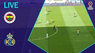 🔴FENERBACHE VS ROYALE UNION SG  UEFA Europa League 2425 Full match  Video game simulation [upl. by Aruasi434]