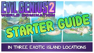 Evil Genius 2  How To Get Started On All THREE Islands Base Layout Guide [upl. by Shayn]