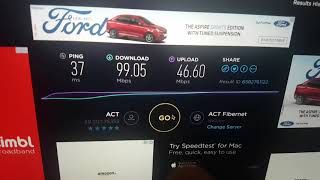 ACT FIBERNET 100MBPS REVIEW Delhi [upl. by Melissa]