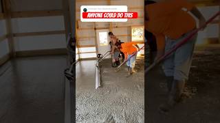 Power Screed on Screed RAILS is way EASIER MONEY concrete [upl. by Eelreveb889]