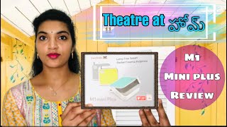 Viewsonic M1 Mini plus review  Theatre  హోమ్  pocket cinema projector  New zealand telugu vlogs [upl. by Geoffry935]