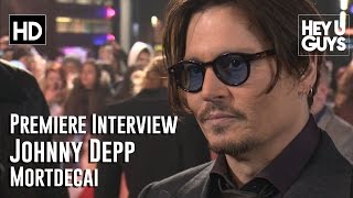 Johnny Depp Interview  Mortdecai UK Premiere [upl. by Blaine]