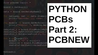 Making Keyboard PCBs with Python Part 2 Moving components with PCBNEW scripting [upl. by Llewoh405]