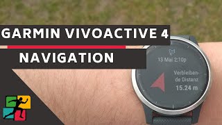 Garmin vívoactive 4 NavigationsFunktionen im Überblick Orte speichern amp Routenführung [upl. by Shelli]