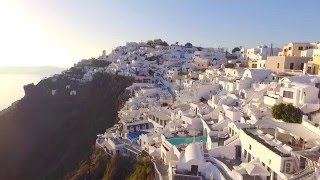 Santorini Drone View of Accommodation [upl. by Aromat]