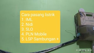 Cara pasang listrik PLN buat pemula [upl. by Kcirrag]