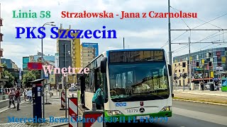 WNĘTRZE Linia 58 Szczecin Strzałowska  Jana z Czarnolasu MercedesBenz Citaro O530 II FL 10779 [upl. by Akeem]