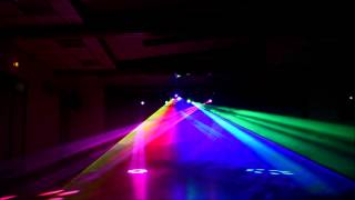 Show lumineux Laser multicouleur et Lyres beam 7r [upl. by Beatrix297]