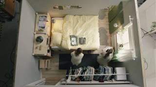 IKEA Square metre challenge part 1 Tiny bedroom for two [upl. by Fiden]