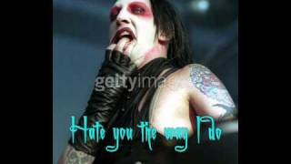 ParaNoir  Marilyn Manson Lyrics Video w pic [upl. by Osnola]